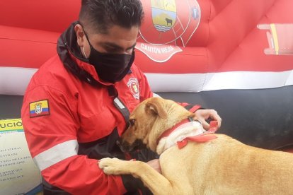 Manuel Garzón lo mima y cuida. Es su compañero en los recorridos de prevención.