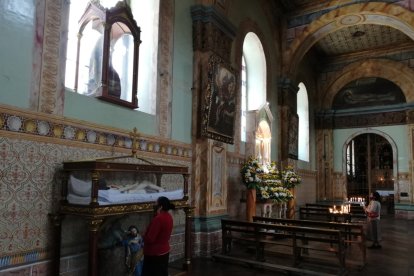 En la iglesia conservan algunas imágenes antiguas.