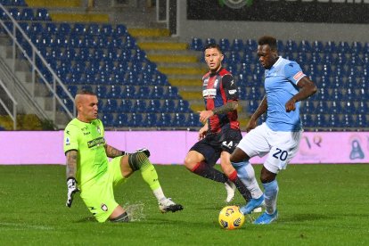 El delantero ecuatoriano Felipe Caicedo entró al cambio en la victoria de Lazio.