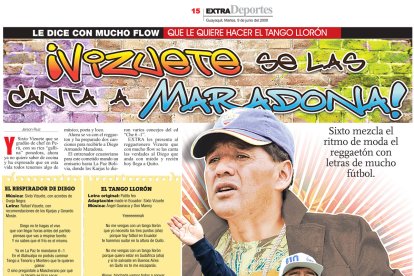 Las canciones en bromas con el DT Sixto Vizuete como cantante.