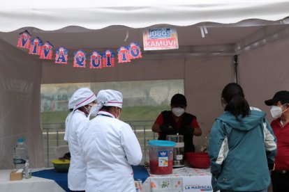 Los pocos eventos presenciales se realizaron con estrictas medidas.