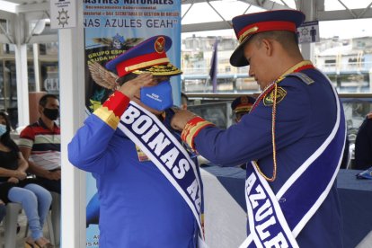 Rubén Guerrero (i) ocupa la subcomandancia de la unidad.