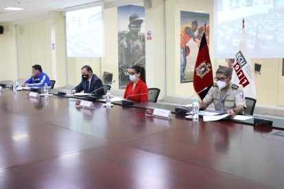 Secretaría de Seguridad, Intendencia, Policía Nacional y ECU 911 dieron una rueda de prensa con las cifras del feriado.