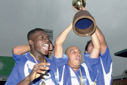 Wellington Sánchez se consagró como campeón con Emelec.