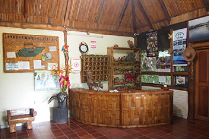 Instalaciones de la hostería Los Helechos, en Tena.