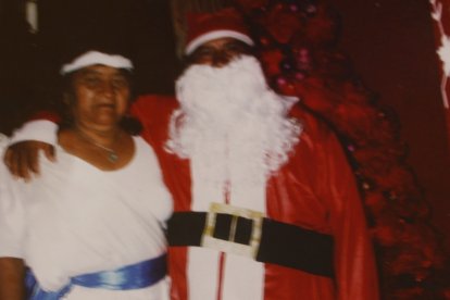 El Chompero, como llaman a Clemente, suele vestirse de Papá Noel cada diciembre. Esta vez no llegó.