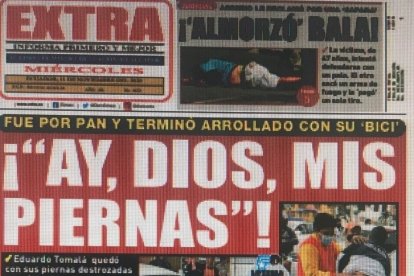 Así informaba EXTRA el suceso, en su edición del pasado 11 de noviembre.