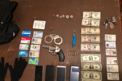 Esta es la evidencia que tenía el sospechoso en su poder.