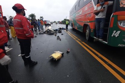 Las víctimas iban a laborar en Lomas de Sargentillo (Guayas) pero la muerte los sorprendió en Baba.