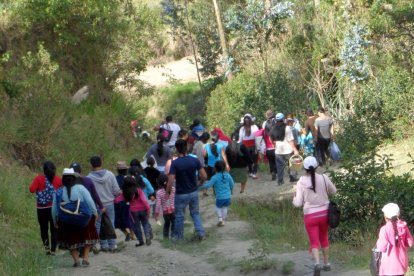 En la ciudad son tradicionales las caminatas hacia el Cristo de Andacocha.
