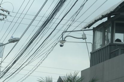 Esta cámara está ubicada en una de las empresas cercana al sitio del asesinato.