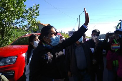 Yaku Pérez, candidato por Pachakutik.