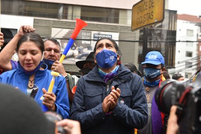 El candidato Yaku Pérez dijo que hubo un ataque de ‘hackers’ durante el conteo de votos.