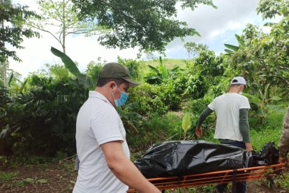 El cuerpo fue llevado a la morgue de Santo Domingo para su examen.