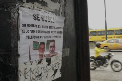 Familiares del descuartizado habían pegado volantes para localizarlo.