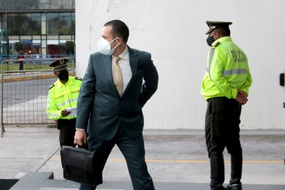 Abogados de los involucrados en el caso llegaron a la Corte Provincial de Pichincha.