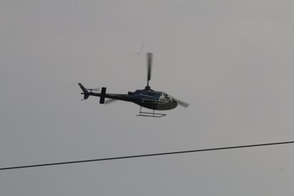 Un helicóptero de la Policía Nacional sobrevoló el centro carcelario