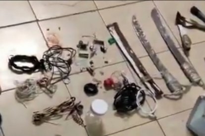 Estos objetos fueron hallados en la cárcel de Turi.