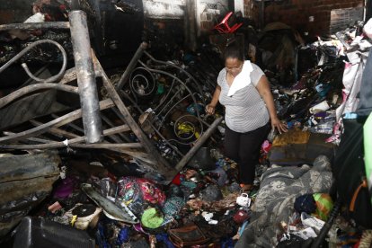 Así quedó la vivienda en la que habitaban la niña y su abuela.