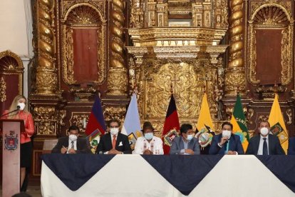 La reunión se realizó en el Museo de la Ciudad, de Quito.