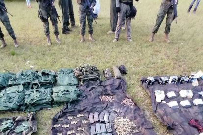 En territorio ecuatoriano también se ha encontrado material bélico.