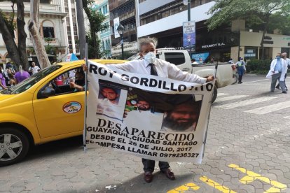 Germán Gordillo busca a su hijo Roy, perdido desde el año 2017.