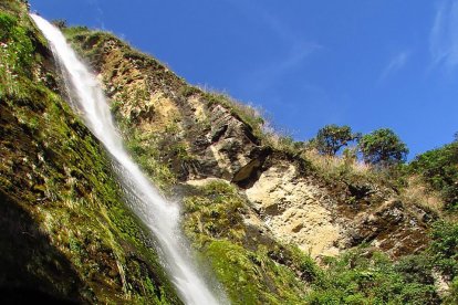 La cascada que se promueve en el aspecto turístico.