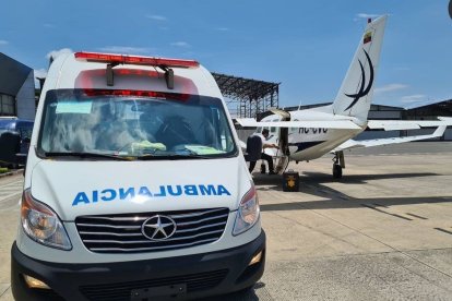 En esta avioneta se trasladaron las seis personas fallecida. La foto fue tomada por uno de ellos antes de subirse a la aeronave.