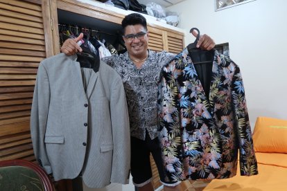 Jaime mostró varias de sus prendas preferidas.