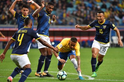 Pedro Quiñónez fue parte de la selección nacional, en las Eliminatorias al Mundial de Rusia 2018.