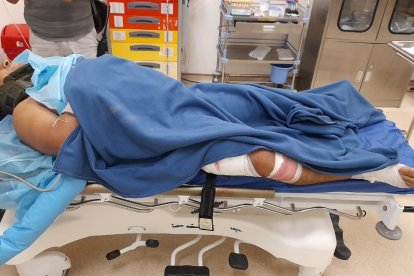 El herido era uno de los custodios del embarque.