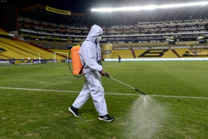 La LigaPro toma varias normas de bioseguridad, antes de cada encuentro.