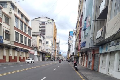 Así lucieron las calles del cantón. La gente se quedó en sus casas.