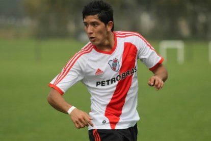 Lucas cuando era parte de River Plate.
