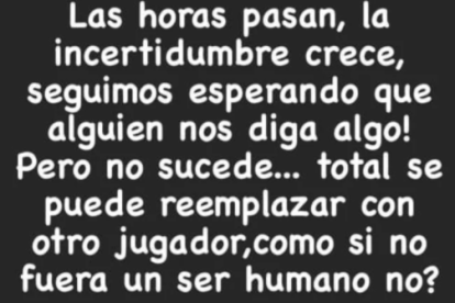 En su cuenta de Instagram, la esposa de Andrada estalló, por la situación del golero argentino.