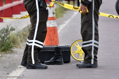 Una bota fue la pista para saber que había una persona fallecida.