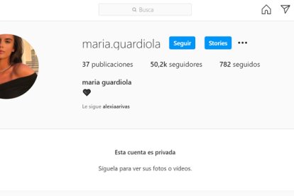 La hija de Pep Guardiola cuenta con más de 50 mil seguidores.