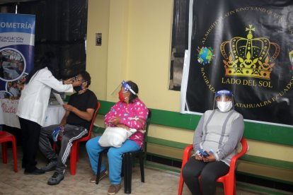 El lugar para la revisión fue en la casa comunal de la liga barrial Oriente Quiteño, sur de la urbe.