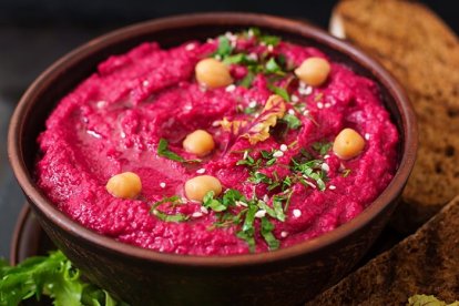 El garbanzo y la remolacha son una combinación ideal.