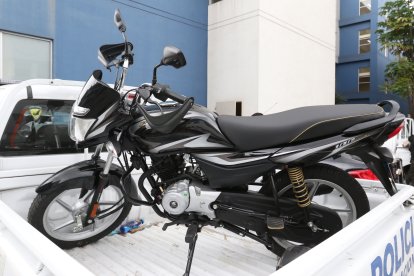 La moto fue recuperada por la Policía.