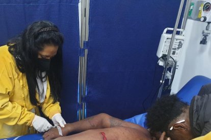 Federico Valencia fue llevado al hospital, donde murió.