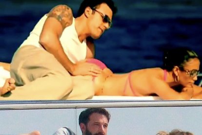 La pareja revivió una fotografía de 2002.