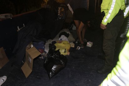 Algunas de las personas que viven dicen que son comerciantes ambulantes.