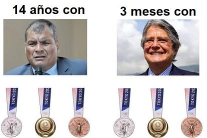 Meme sobre la medalla de oro de Dajomes.
