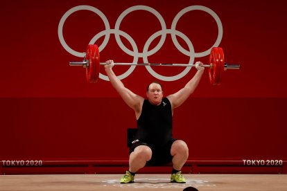 Hubbard no pudo tener la opción de pelear por acceder al podio.