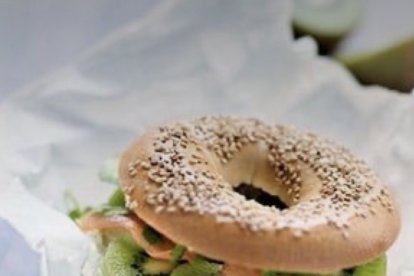 El begel con kiwi es parte de la tendencia actual.