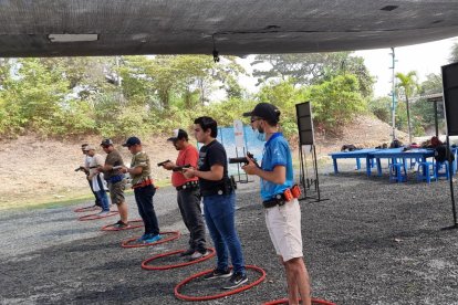 En el club Guayas de tiro y aviación, se dio el preparatorio para el torneo internacional.