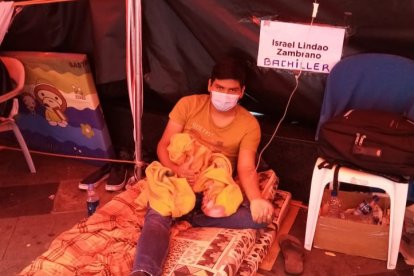 Washington se unió a la lucha del magisterio, pues no está de acuerdo con la inequidad educativa.