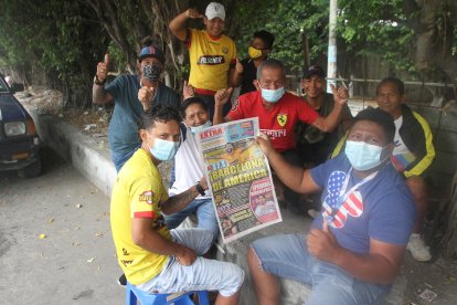 La mañana fue para analizar ‘en gajo’ la victoria de Barcelona. Todo es felicidad en la fanaticada.