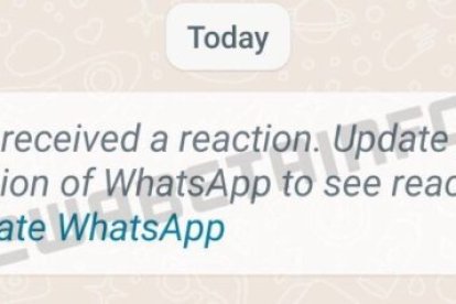 Así serían las notificaciones de las reacciones a tus mensajes, según WABetaInfo.